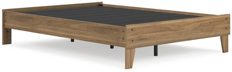 Deanlow Honey Full Platform Bed - Ella Furniture