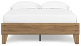 Deanlow Honey Full Platform Bed - Ella Furniture