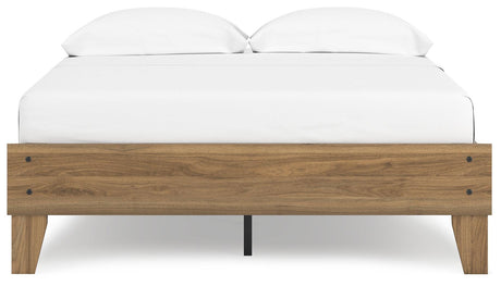 Deanlow Honey Full Platform Bed - Ella Furniture
