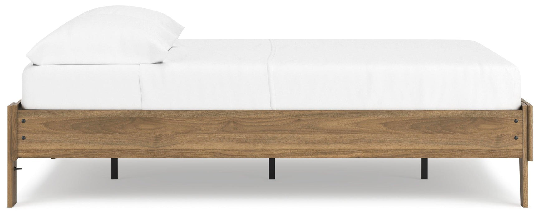 Deanlow Honey Full Platform Bed - Ella Furniture