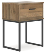 Deanlow Honey Nightstand - Ella Furniture