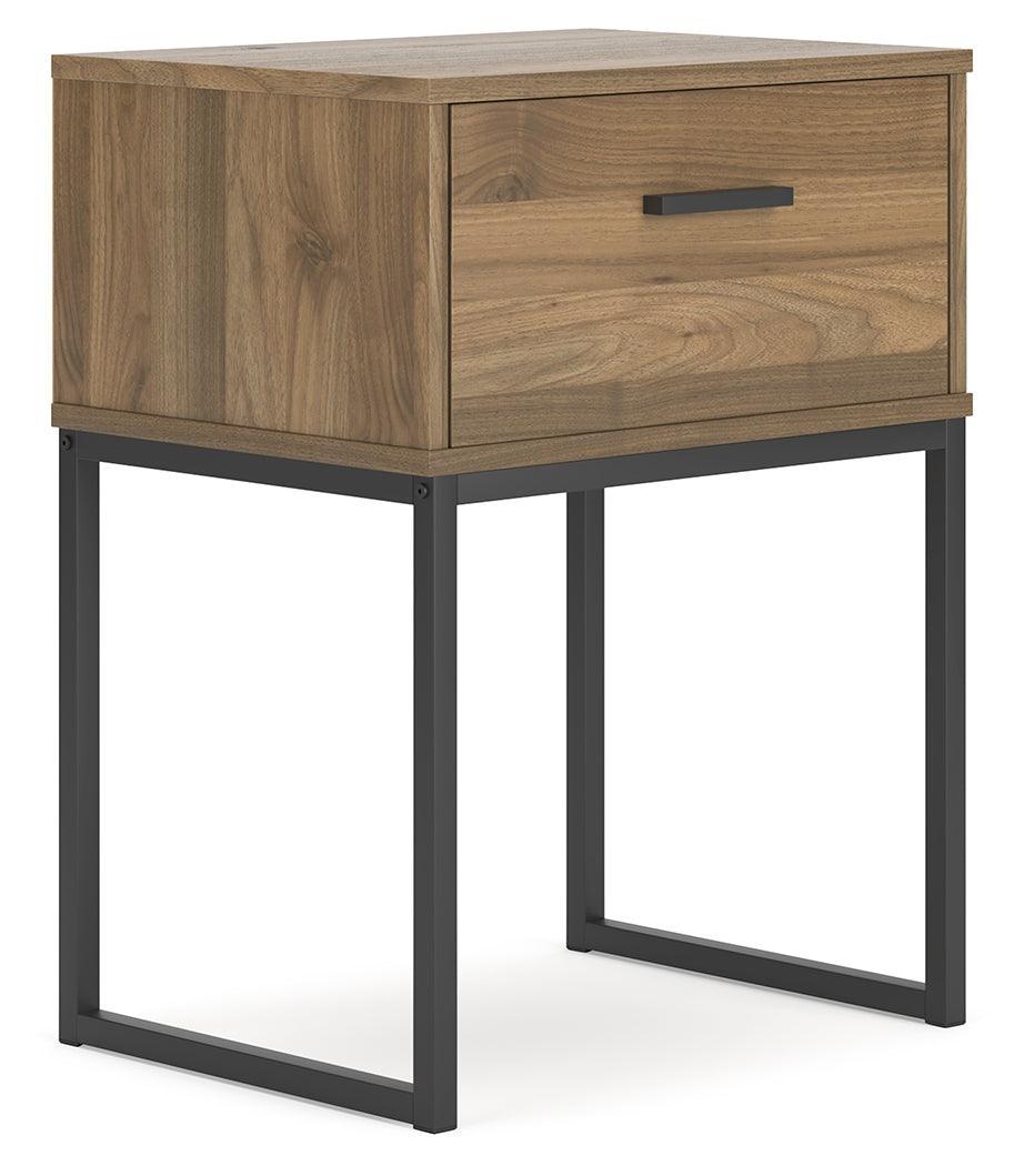 Deanlow Honey Nightstand - Ella Furniture