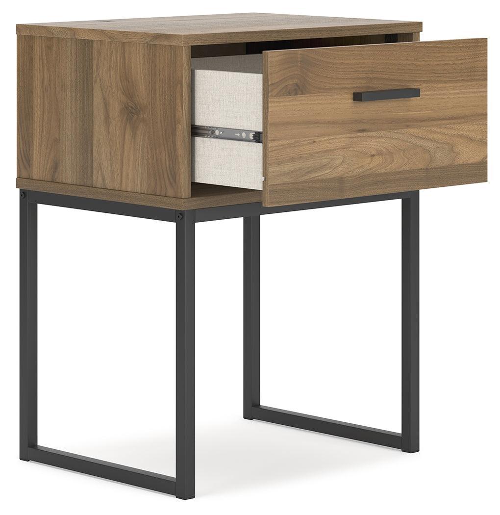Deanlow Honey Nightstand - Ella Furniture