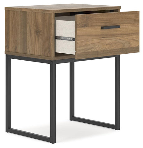 Deanlow Honey Nightstand - Ella Furniture