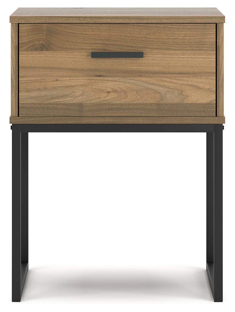 Deanlow Honey Nightstand - Ella Furniture
