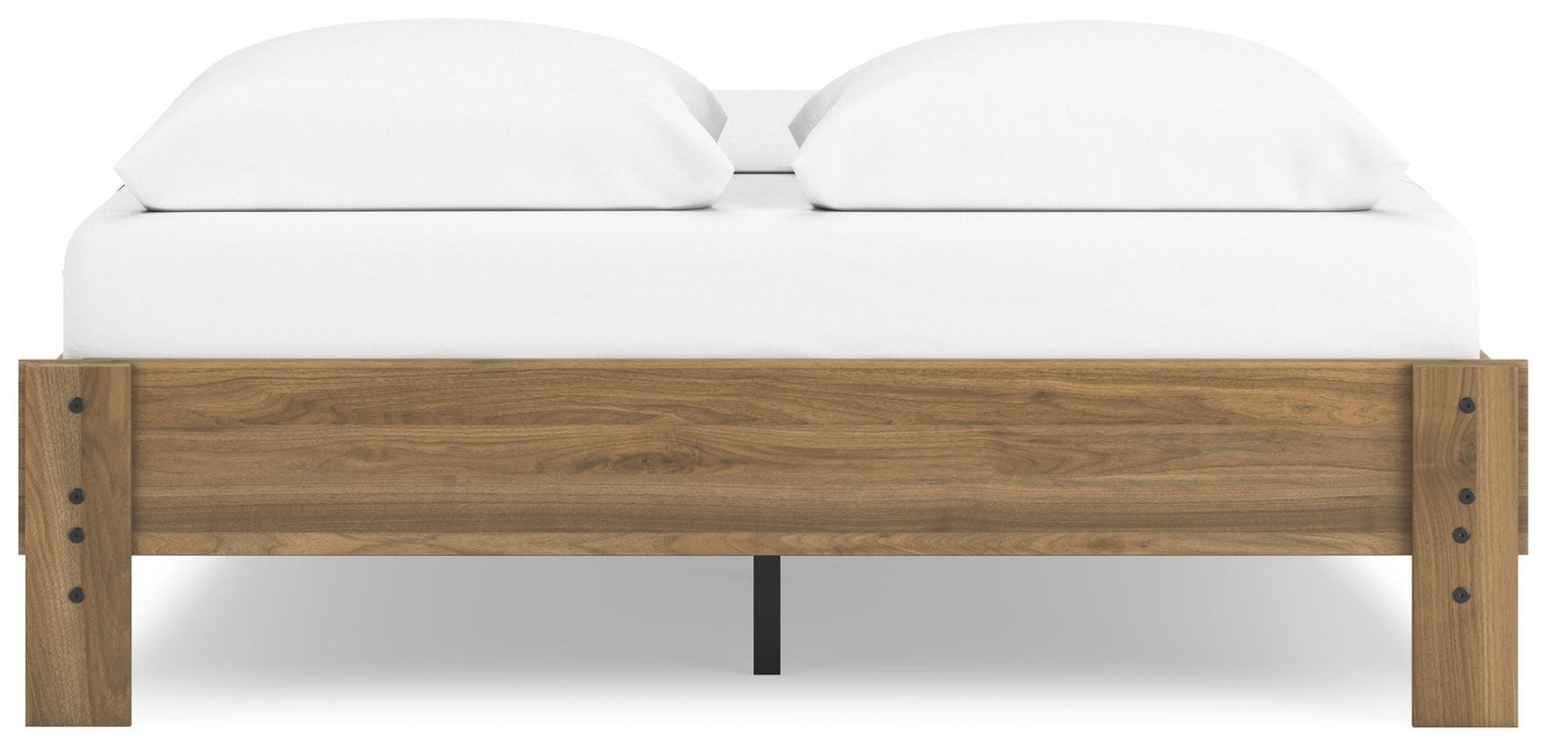 Deanlow Honey Queen Platform Bed - Ella Furniture