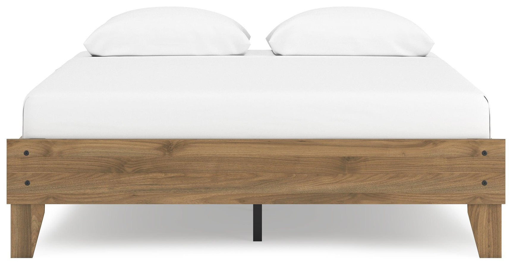 Deanlow Honey Queen Platform Bed - Ella Furniture