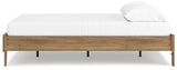Deanlow Honey Queen Platform Bed - Ella Furniture