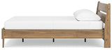 Deanlow Honey Queen Platform Panel Bed - Ella Furniture