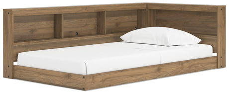 Deanlow Honey Twin Bookcase Storage Bed - Ella Furniture