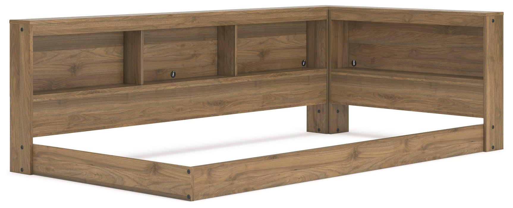 Deanlow Honey Twin Bookcase Storage Bed - Ella Furniture