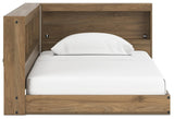 Deanlow Honey Twin Bookcase Storage Bed - Ella Furniture