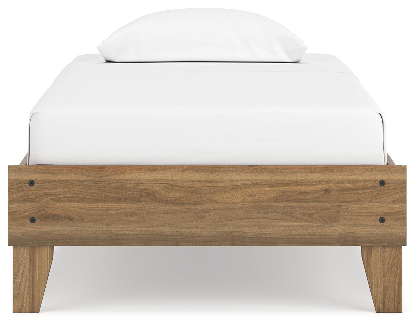 Deanlow Honey Twin Platform Bed - Ella Furniture