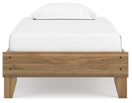 Deanlow Honey Twin Platform Bed - Ella Furniture