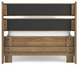 Deanlow Honey Twin Platform Panel Bed - Ella Furniture