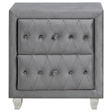 Deanna Grey Tufted Upholstered Bedroom Set - Ella Furniture