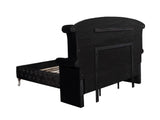 Deanna Tufted Upholstered Black Bedroom Set - Ella Furniture