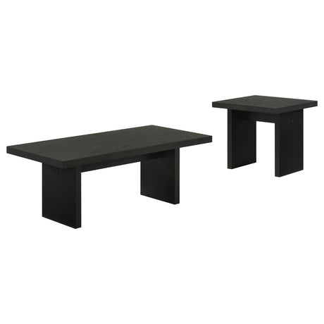 Decker 2-piece Coffee and End Table Set Black view 2