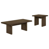 Decker 2-piece Coffee and End Table Set Walnut view 2