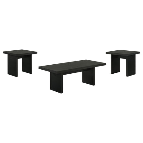 Decker 3-piece Coffee and End Table Set Black view 2