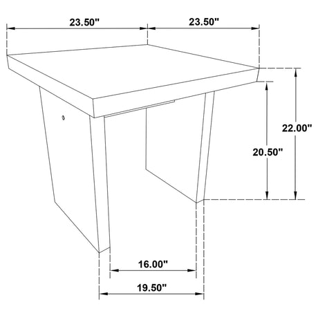 Decker 3-piece Coffee and End Table Set Natural Oak view 14