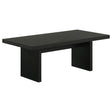 Decker 47-Inch Rectangular Cocktail Coffee Table Black from Ella Furniture