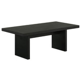 Decker 47-Inch Rectangular Cocktail Coffee Table Black from Ella Furniture