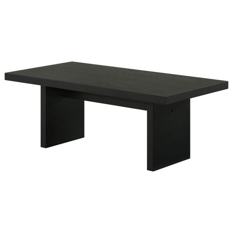 Decker 47-Inch Rectangular Cocktail Coffee Table Black view 4