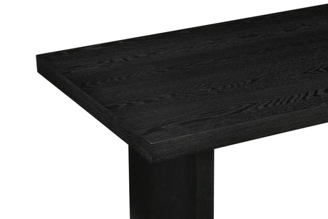 Decker 47-Inch Rectangular Cocktail Coffee Table Black view 7