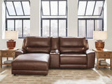 DeepWakes Canyon Leather 3-Piece Power Reclining Sectional with Chaise view 3