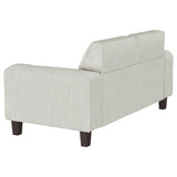 Deerhurst Upholstered Track Arm Tufted Loveseat Beige 509648 - Ella Furniture