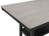 Delfin Light Brown Modern Solid Wood And Veneers Counter Height Dining Room Set - Ella Furniture