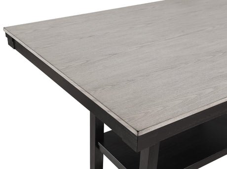 Delfin Light Brown Modern Solid Wood And Veneers Counter Height Dining Room Set - Ella Furniture