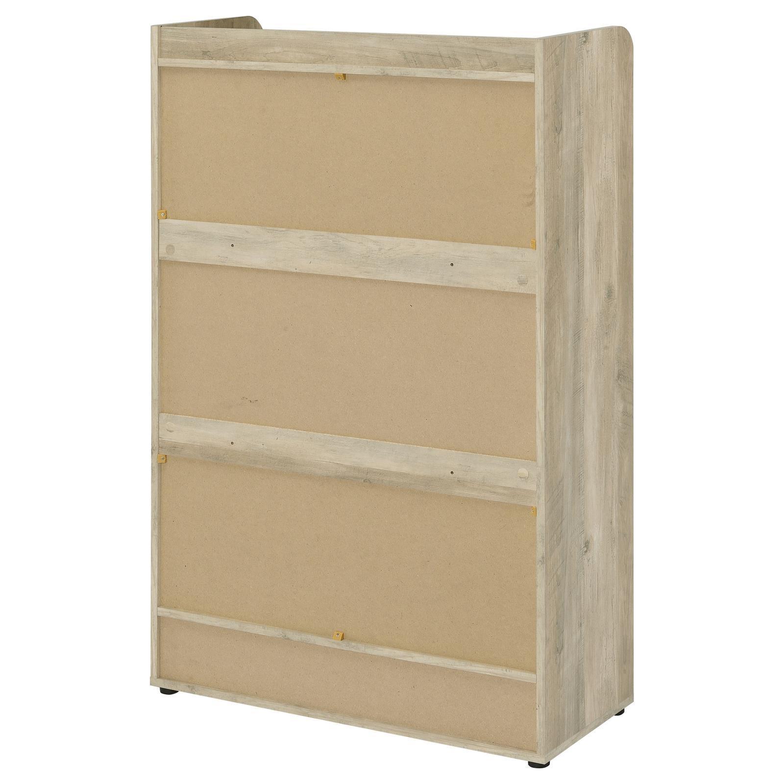 Denia 3-Tier Shoe Storage Cabinet Antique Pine And Grey 950404 - Ella Furniture