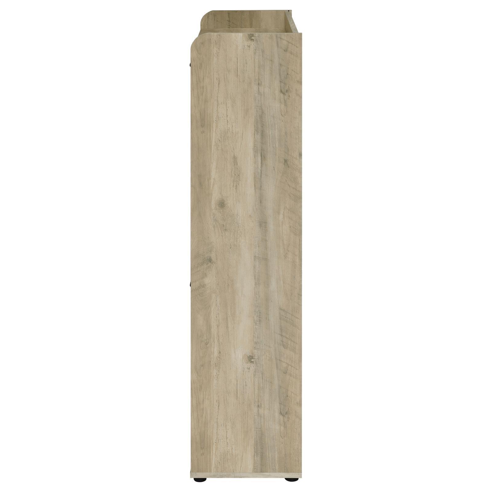 Denia 3-Tier Shoe Storage Cabinet Antique Pine And Grey 950404 - Ella Furniture