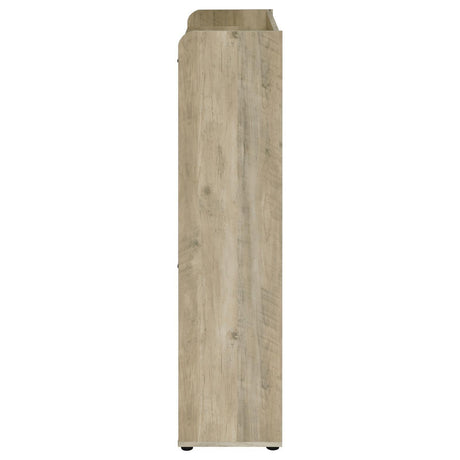 Denia 3-Tier Shoe Storage Cabinet Antique Pine And Grey 950404 - Ella Furniture