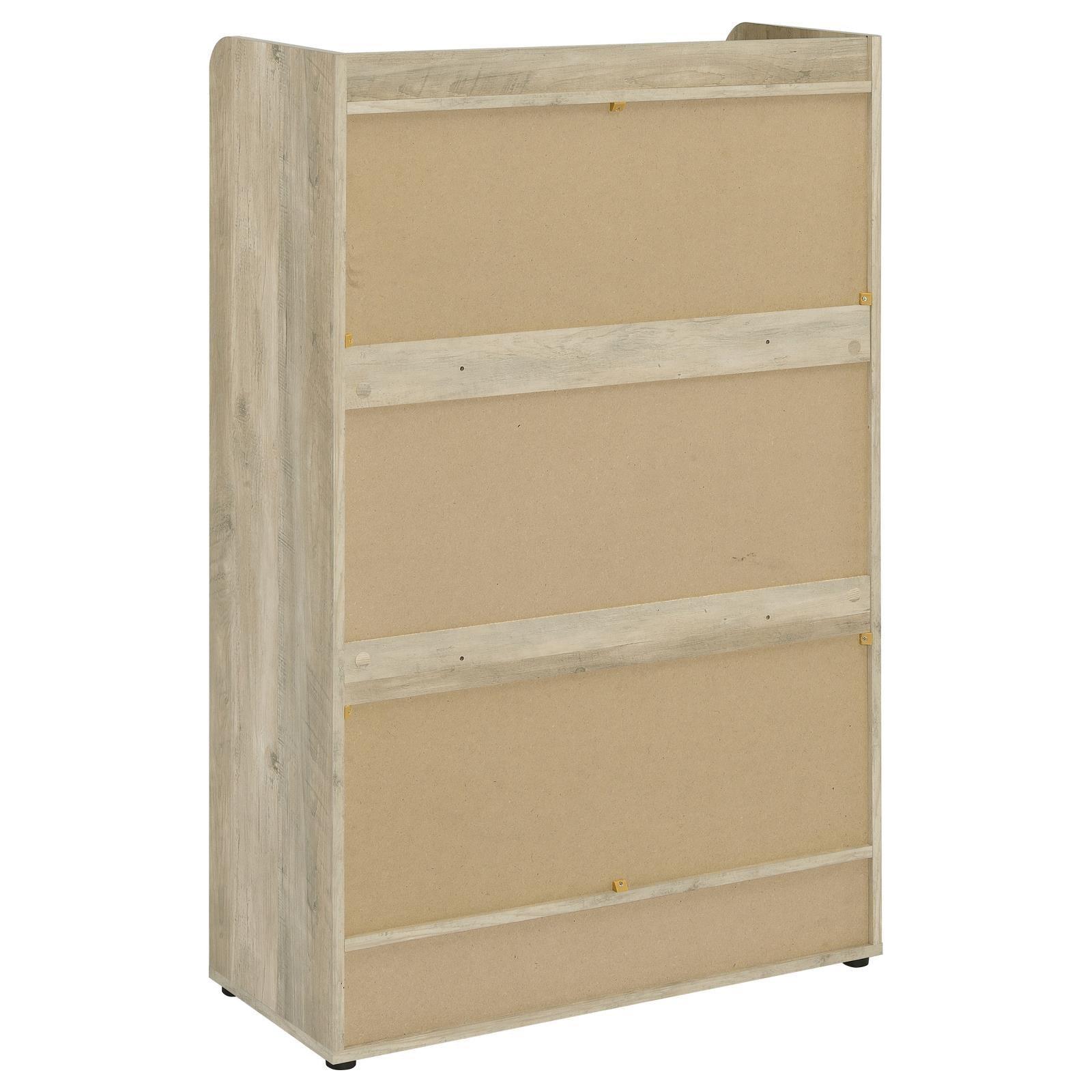 Denia 3-Tier Shoe Storage Cabinet Antique Pine And Grey 950404 - Ella Furniture
