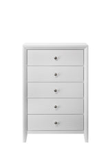 Denker-evan White Modern Contemporary Solid Wood Queen Bed - Ella Furniture
