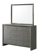 Denker Gunmetal Modern Contemporary Solid Wood 5-Drawers Chest - Ella Furniture