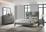 Denker Gunmetal Modern Contemporary Solid Wood 5-Drawers Chest - Ella Furniture