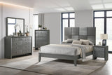 Denker Gunmetal Modern Contemporary Solid Wood 5-Drawers Chest - Ella Furniture