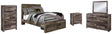 Derekson Multi Gray Panel 2 Storage Bedroom Set - Ella Furniture
