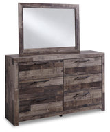 Derekson Multi Gray Panel 2 Storage Bedroom Set - Ella Furniture