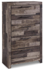 Derekson Multi Gray Panel 2 Storage Bedroom Set - Ella Furniture