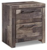 Derekson Multi Gray Panel 2 Storage Bedroom Set - Ella Furniture