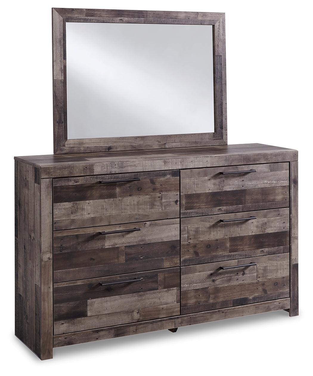 Derekson Multi Gray Panel 4 Storage Bedroom Set - Ella Furniture