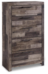 Derekson Multi Gray Panel 6 Storage Bedroom Set - Ella Furniture