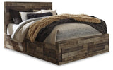 Derekson Multi Gray Panel 6 Storage Bedroom Set - Ella Furniture