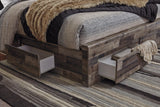 Derekson Multi Gray Panel 6 Storage Bedroom Set - Ella Furniture