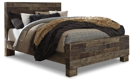 Derekson Multi Gray Panel Bedroom Set - Ella Furniture